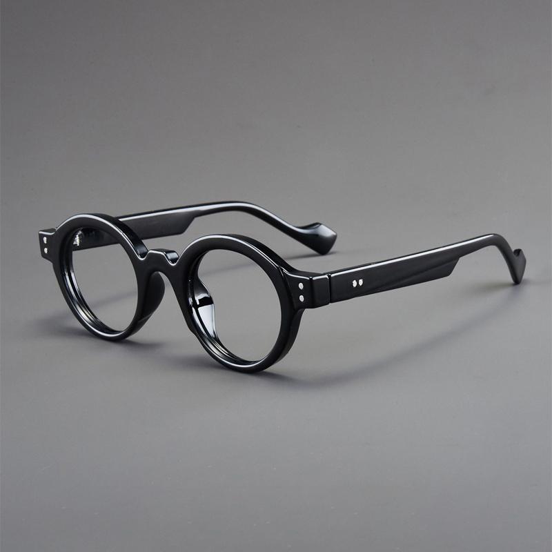 Simple Round Glasses Men Vintage Blue Light Blocking Optical Frames  Trendy Brand Design Non-prescription Eyeglasses