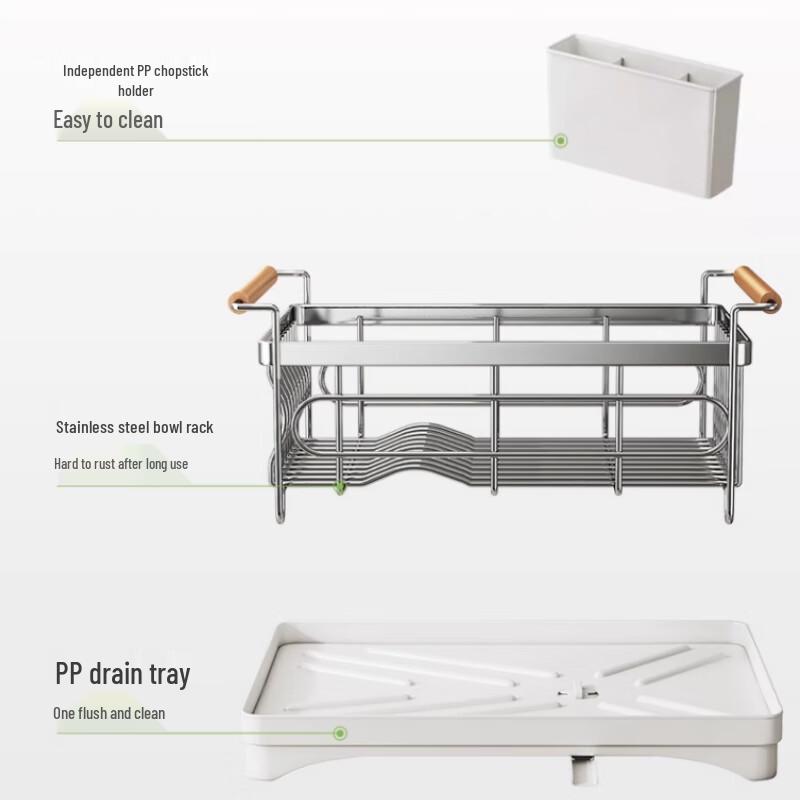 Modern Dish Drying Rack with Chopstick Holder
