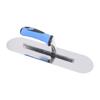 Stainless Steel Pool Trowel Concrete Masonry Hand Tool for Finishing Drywall Plastering Construction with Soft Grip