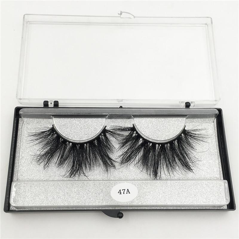 RED SIREN 1 Paar Wimpern Großhandel 100% Nerzhaar Falsche Wimpern Handgemacht 25mm Wimpern Dramatisch Dick Lang 3D Nerz Wimpern Make-up