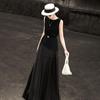 Elegant Commuter Faux Two-Piece Acetate Dress