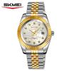 Analog Quartz Watch for Men Stainless Steel Band 30M Waterproof Luminous Date Window Diamond Hour Markers Fashion Men's Watches