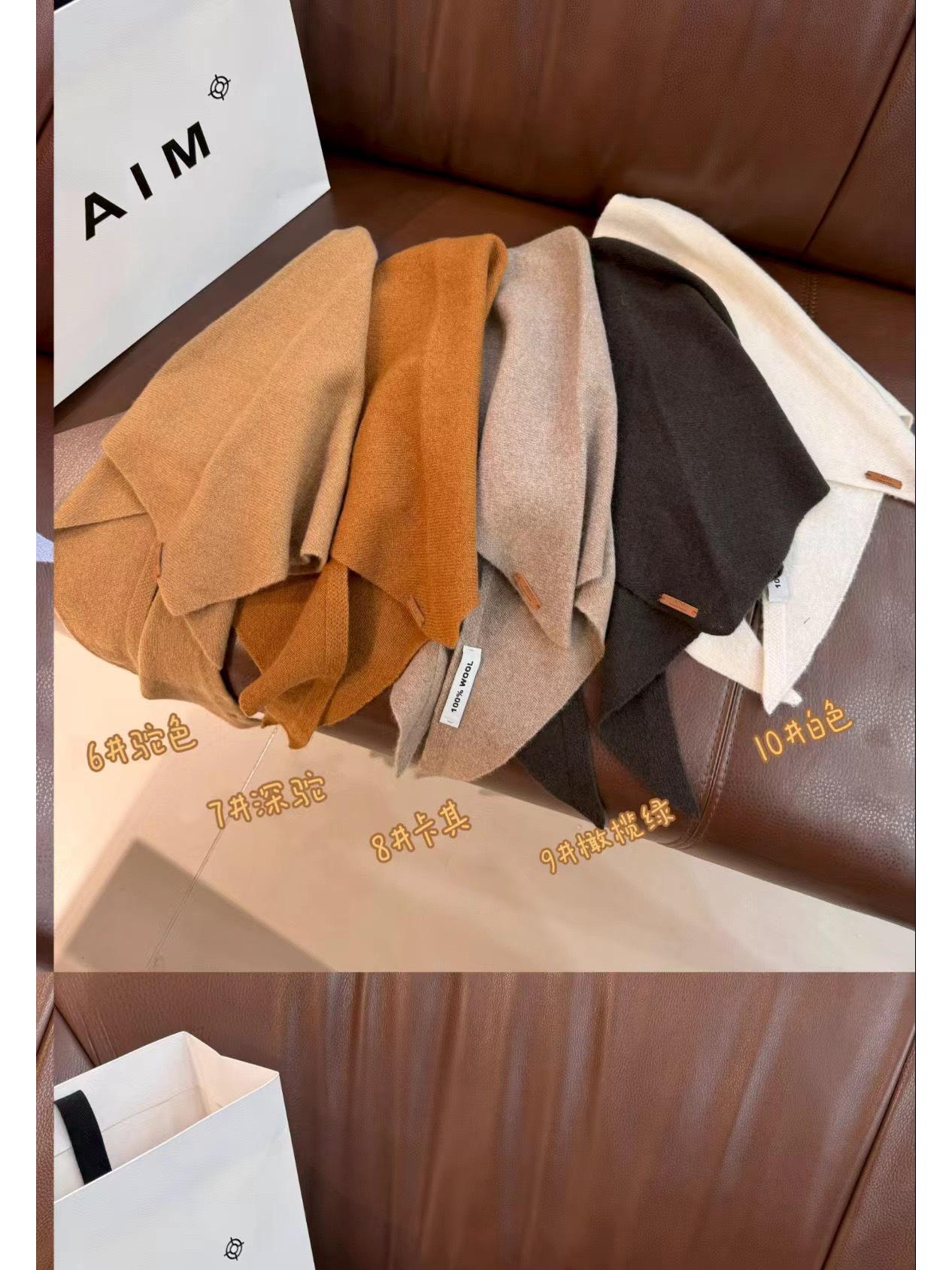 

В язана трикутна хустка з 100% чистої вовни - Жіноча універсальна осінньо-зимова хустка на голову та шаль