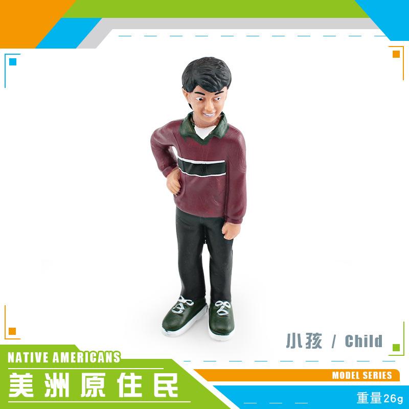 Simulated Family Member Character Model Grandpa Grandma Dad Mom Doll Parent-Child Relationship Static Ornament