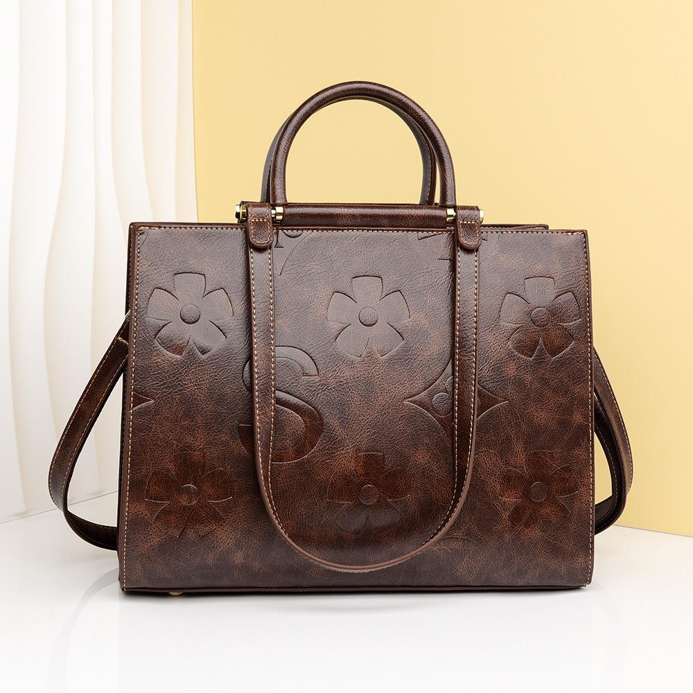 Dámská Kabelka, Vysoce Kvalitní Ražená Taška, Nová Módní Ramenní Taška na Dojíždění, Dámská Velkokapacitní Tote Taška