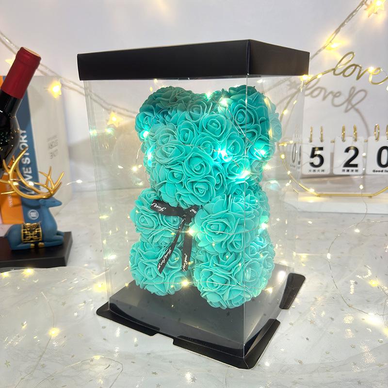 Eternal Rose Bear - Creative Foam Flower Gift for Valentine's, Mother's Day, or Birthday