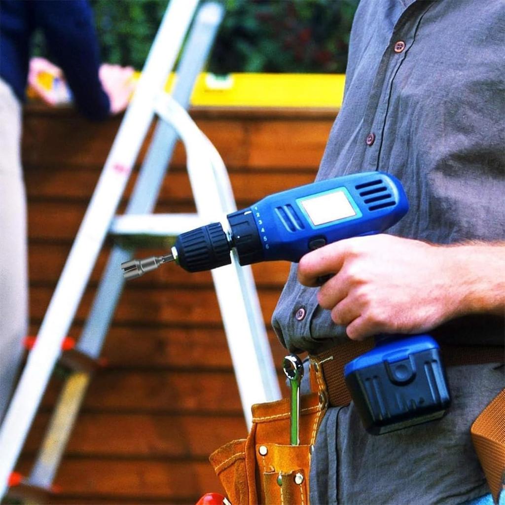 Large Slotted Set For RV Leveling Scissor Jack Socket DrillPower Nut Driver Set For Panel , Screws Eye C Hook