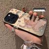iPhone 16/14 ProMax, 12, 13, 11, 15 Case: Oil Painting Little Elephant Design, Silver