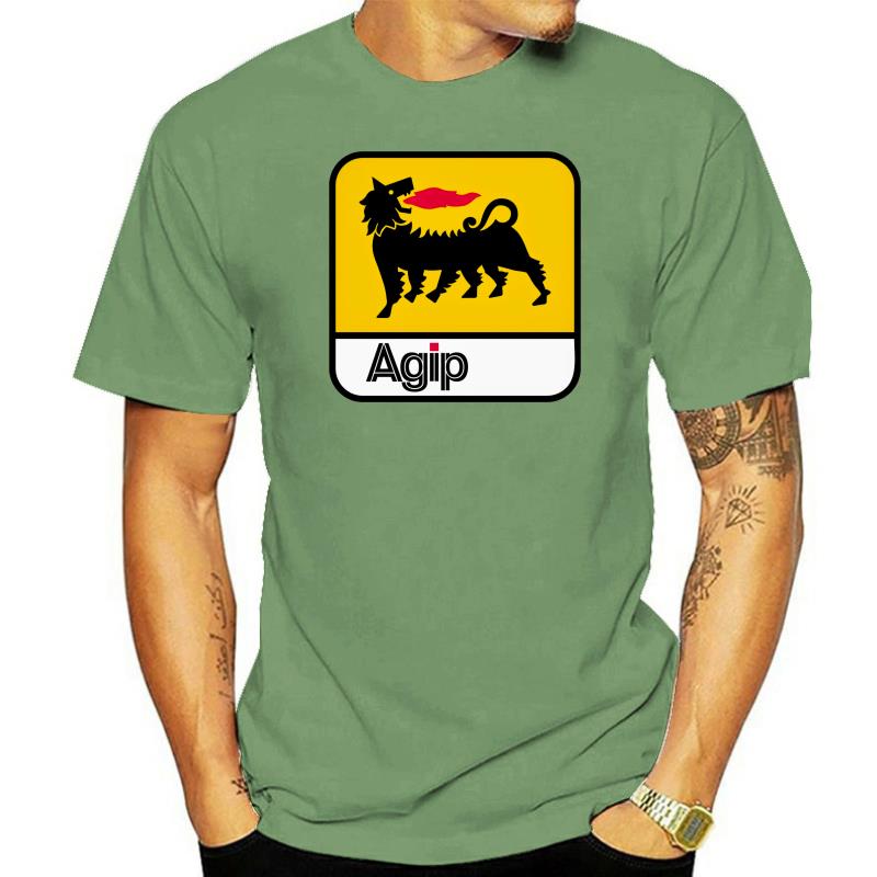 Agip Oil Petrolium Gas Station Service Station Car Automotive Race Racin Digital Printed Tee Shirt