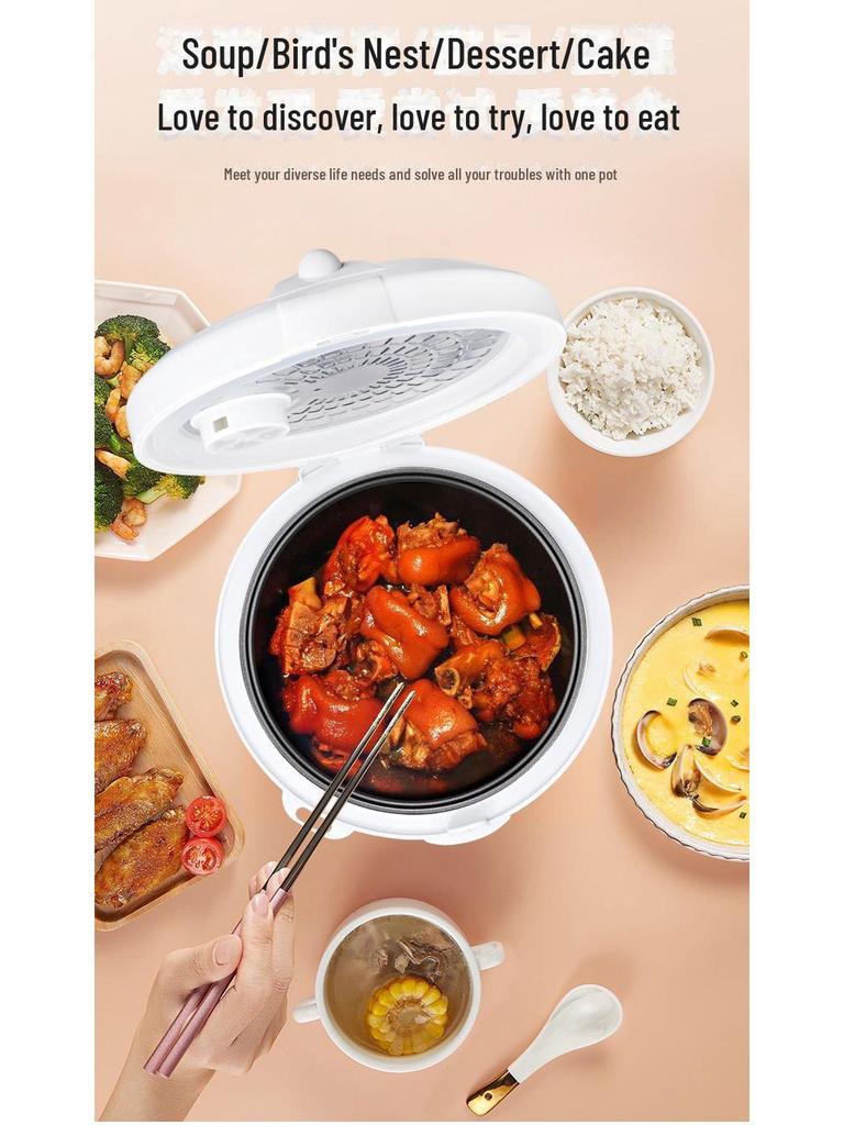 Classic Multi-Function Rice Cooker, Household Large Capacity, 2L/3L/4L/5L, Automatic Small & Versatile Cooker