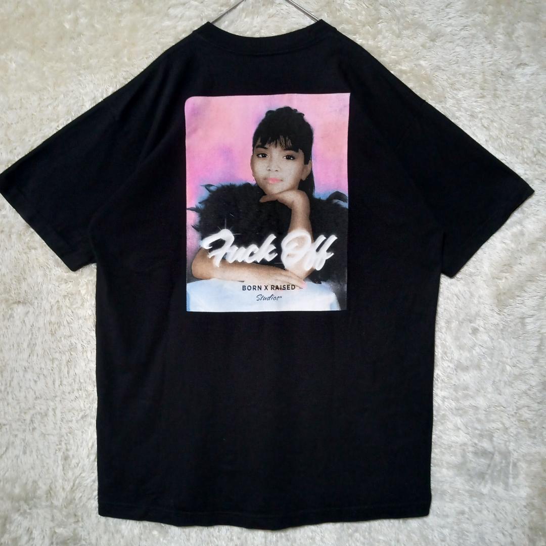 

[USED] Rare BORN X RAISED T-shirt, black, size L