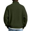 Men's Big Size Knitting Zipper Keep Warm Base Layer Shirt Sweater