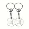 Practical Metal Portable Supermarket Universal Tokens Shopping Trolley Remover Keyring Token Chip with Carabiner Hook