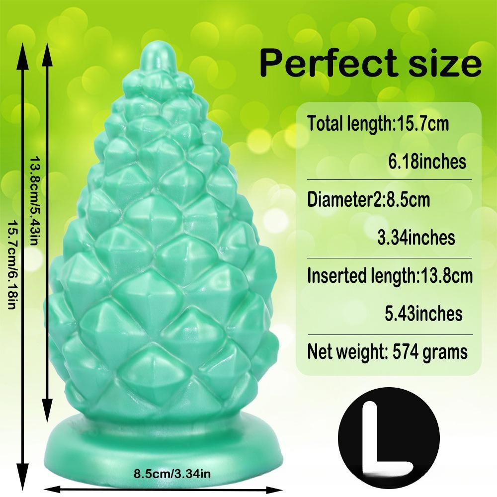 New Christmas Pinecone Anal Plug for Men and Women Liquid Silicone