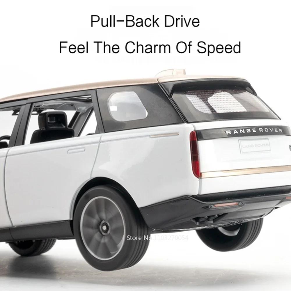 1:24 Land Rover Range Rover Defender Legierungsmodell Cullinan Diecast Auto Spielzeug Türen geöffnet Sound Licht Fahrzeuge Kinder Weihnachtsgeschenke