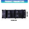 Front and Rear Window Control Switches, Driver Door Four-Button Unit with Single-Press and Incremental Operation 93571-AA0004X