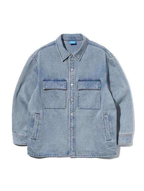 Ucla Ucla Denim One-Pocket Basic Denim Shirt [Indigo] (Ua8Ls01) Indigo(04)/Sss
