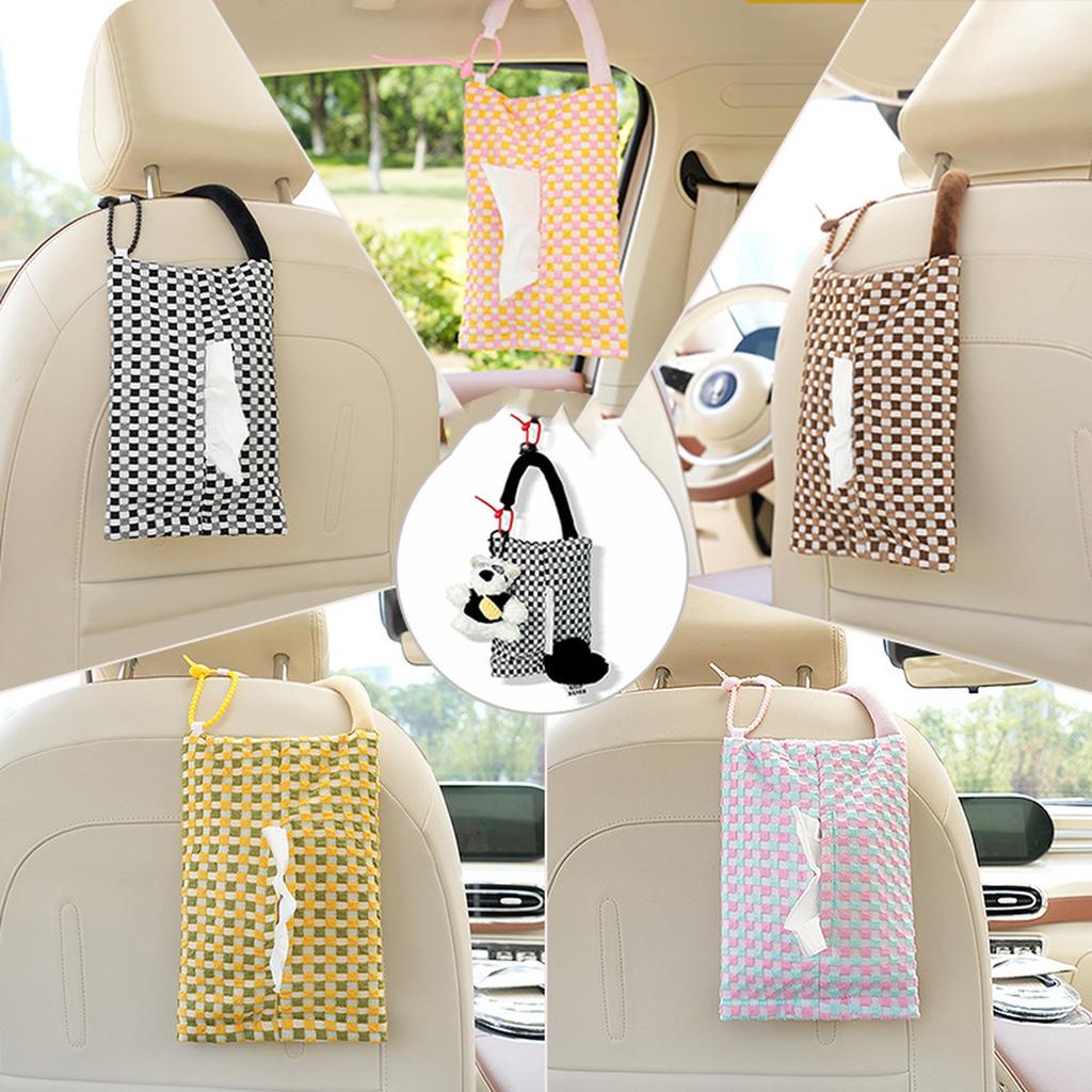 Kawaii   Paper Box Creative Creative Car Interior Hanging Tissue Box Cute Automotive Decorative Accessories