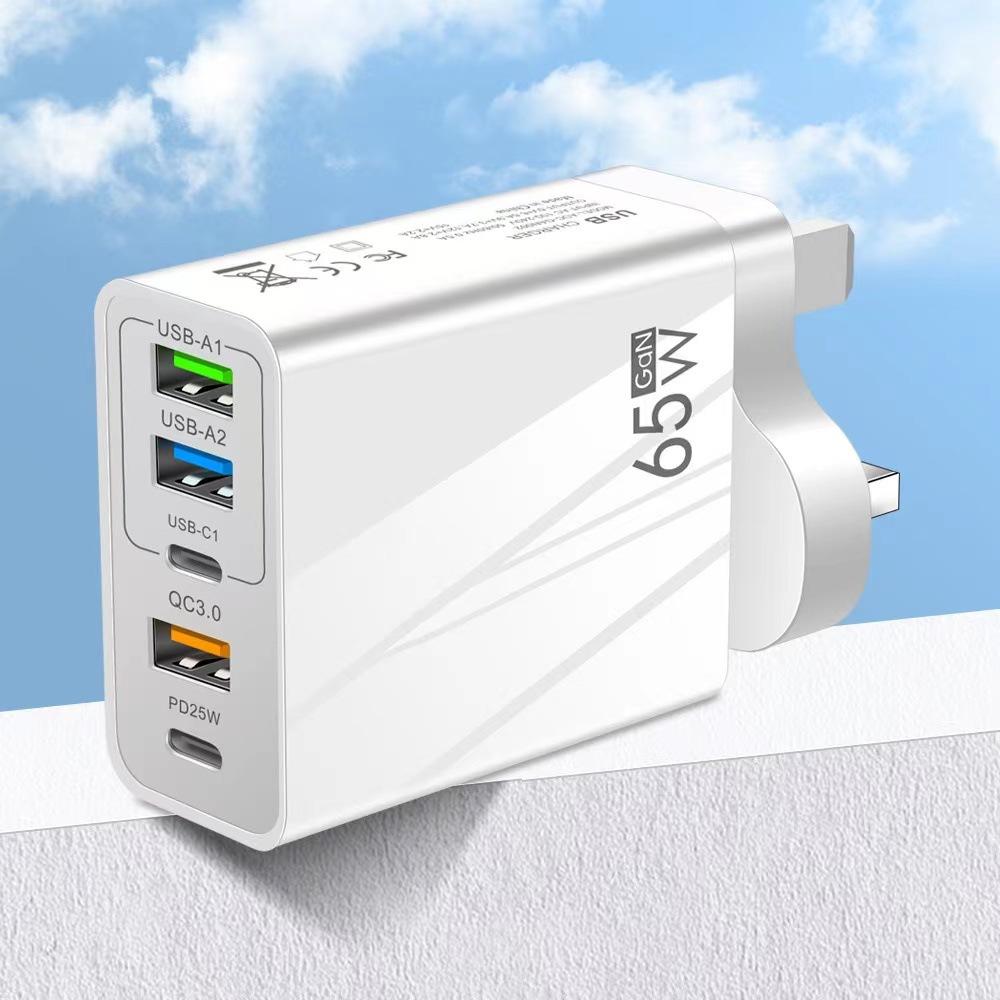 65W Rychlá Nabíječka Mobilní PD Nabíjení 3 USB Type-c Cestovní Nabíječka s Více Rozhraními 3.1A Pro Samsung Xiaomi iphone EU US UK Adaptér