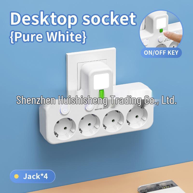 

Європейський багатофункціональний подовжувач з USB швидкою зарядкою та незалежними вимикачами