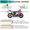 Universal Motorcycle Turn Signals LED Light 12V 10mm Flowing Water 24LED Blinker Light with Built-in Relay Flashing Indicator