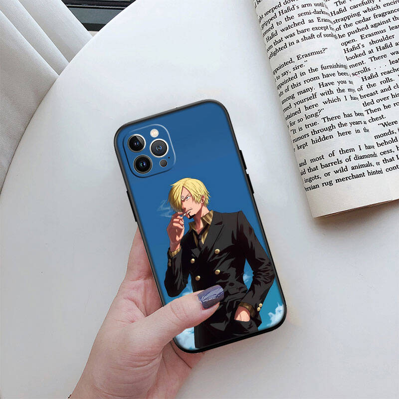 MH123 One Piece Sanji Phone Shell Case for iPhone 7 8 11 12 13 14 15 16 17 16E XS Pro Max XR X SE Air