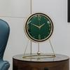 Alloy Leather Desk Clocks, Living Room Table Clock, Creative Ornaments, Home Creative Desk Clock, Personality Clock