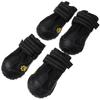 4Pcs Waterproof Snow Boots Winter Pet Dog Shoes Casual Anti-Slip Warm Puppy Boots Black Size 4 Outdoor Pet Dog Shoes