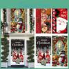 Christmas Photo Curtain Door Christmas Background Cloth New Year Atmosphere Decoration Hanging Cloth 90 180cm