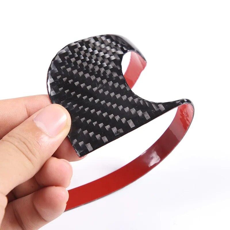 Soft Carbon Fiber Style Car Center Console Multimedia Button Frame Decorative Sticker For Ford Maverick 2022 Auto Accessories