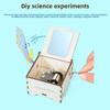 Wooden Assembly Hand Cranked Music Box Children Puzzle Toy Set For Learning And Play