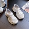 Platform shoes summer retro new color matching mesh breathable soft sole girls casual running sneakers