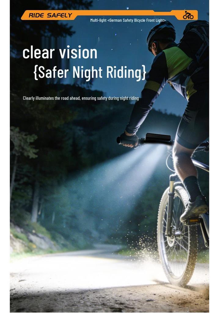 ESLNF High Lumen Multi-LED Aluminum Bicycle Headlight