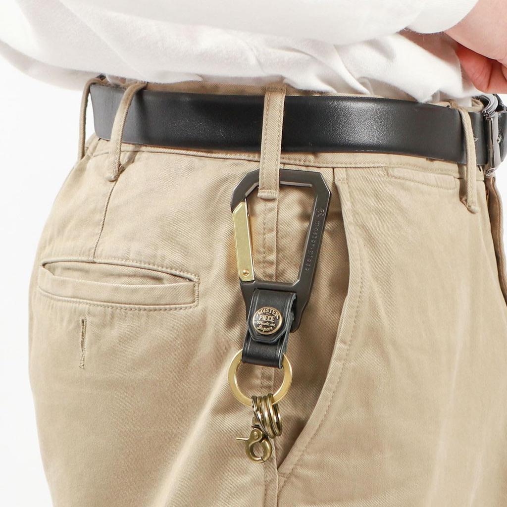 CARABINER Keychain for One Size [MASTERPIECE] Men, Black,