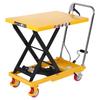 330lbs Hydraulic Lift Cart 21-72cm Height Adjustable Manual Single Scissor Lift for Material Handling and Transportation