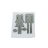 Men&Woman Wc Door Signs Decals Toilet Signs Restroom Washroom Signage Plaque