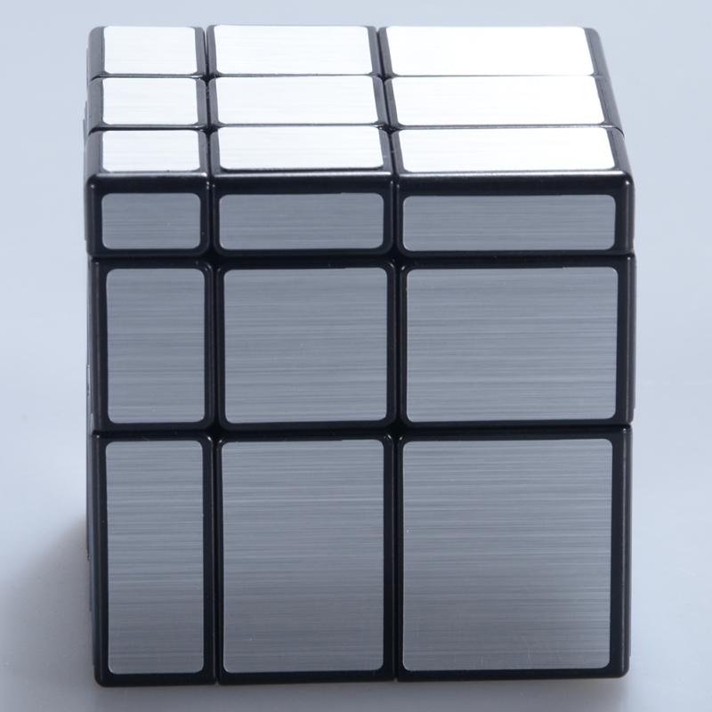 

3x3x3 Mirror Cube Magic Speed Puzzles, ABS Ultra-smooth Professional Cube Smart Brain Teaser Toy срібний