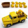 Dekorace citronového náklaďáku – Letní dekorace citronového auta, Svěží a roztomilá ozdoba citronového auta, Žlutá dekorace citronového náklaďáku