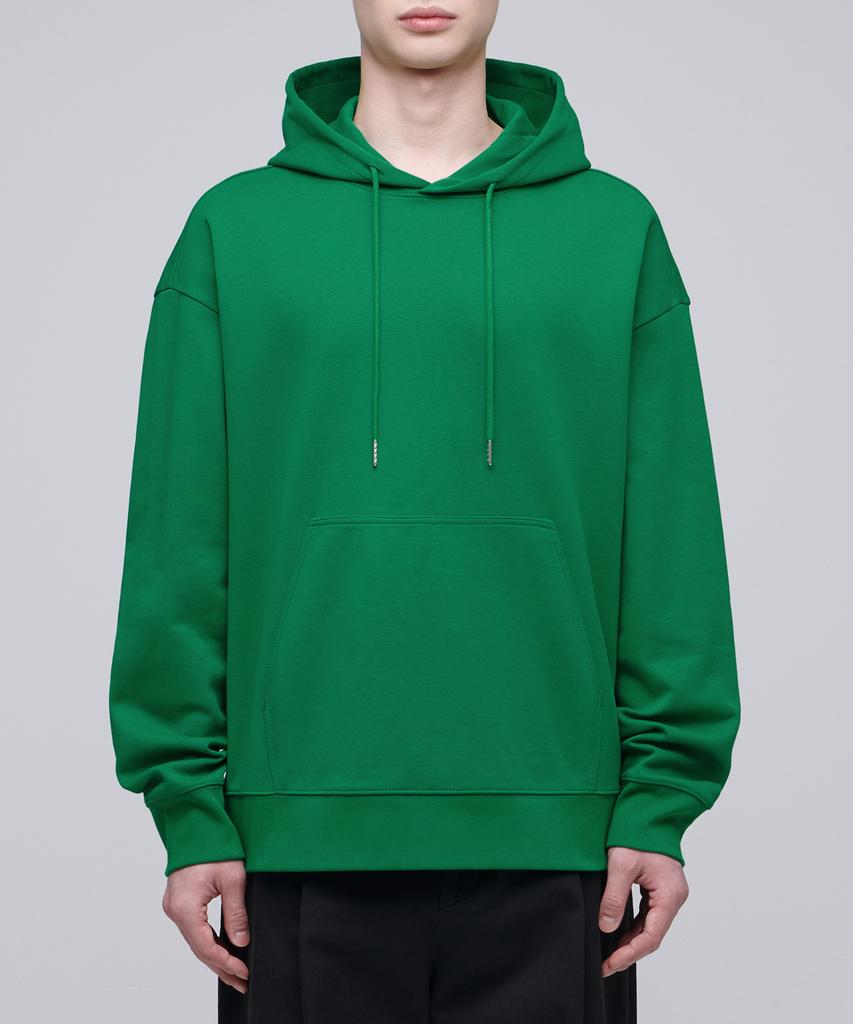Flat Terry Oversized Hooded Sweatshirt [Jolly Green]