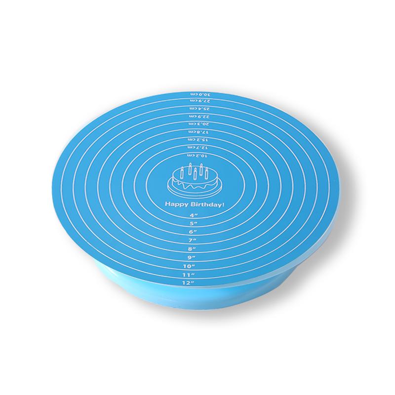 FAIS DU 6Pcs/Set Plastic Cake Turntable Rotating Cake Plastic Dough Pastry Decorating Stand Rotary Table DIY Pan Baking Tool
