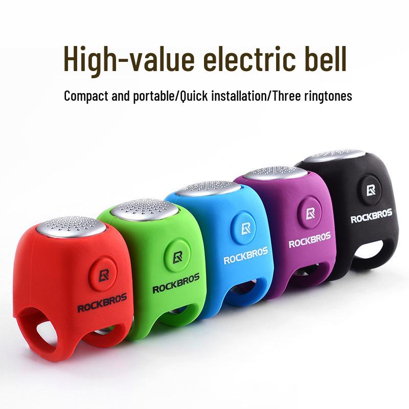 ROCKBROS Electric Horn for Mountain and Fixed Gear Bikes - Stylish Cycling Bell