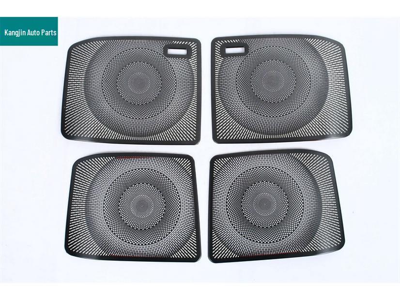 Black Titanium Dustproof Speaker Cover for Front Pillar Air Vent - Deep Blue 25 Model S05 Stainless Steel Interior Modification