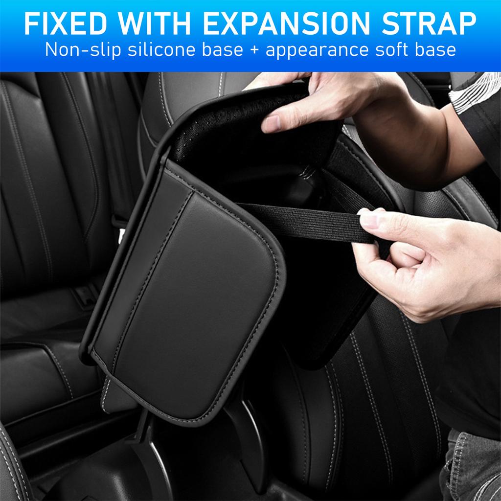 Car Armrest Box Riser Pad Memory Foam Cushion Universal Fit for Vehicles Comfortable Driving Support Reduce Arm Fatigue