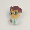 Cartoon Male Doctor Nurse Watch Night Light Needle Smiling Face Character Pocket Watch Men's and Women's Hanging Watch Watch
