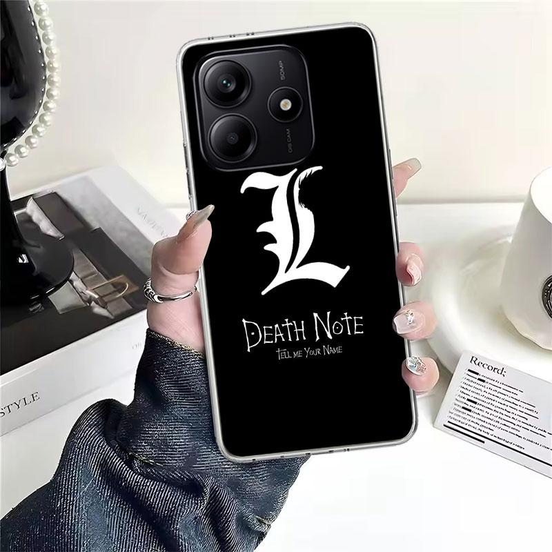 N-Note D-Death Anime Ryuk Soft Phone Case For Xiaomi Redmi Note 15 14 14S 13 12 Pro Plus 12S 11 11S 11E 10 10S 11T 5G Fundas Coq