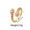 New Snake Shaped Oil Dripping Ring, Ins Style, Colorful Ring, Copper Gold-plated, Set with Zircon