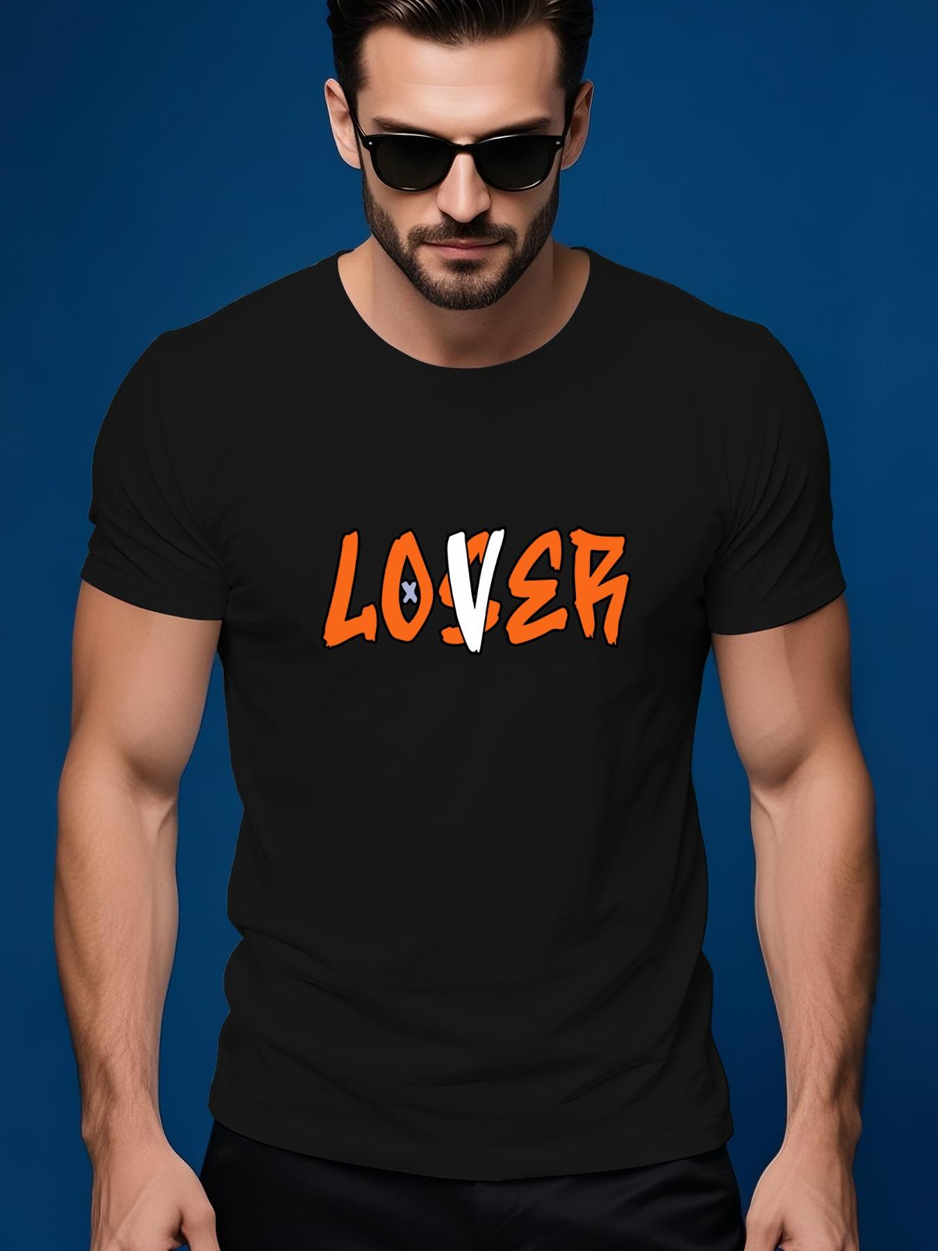 LOVER-LOSER Graphic Tshirt Graphic Tshirt - Bold Orange a... S