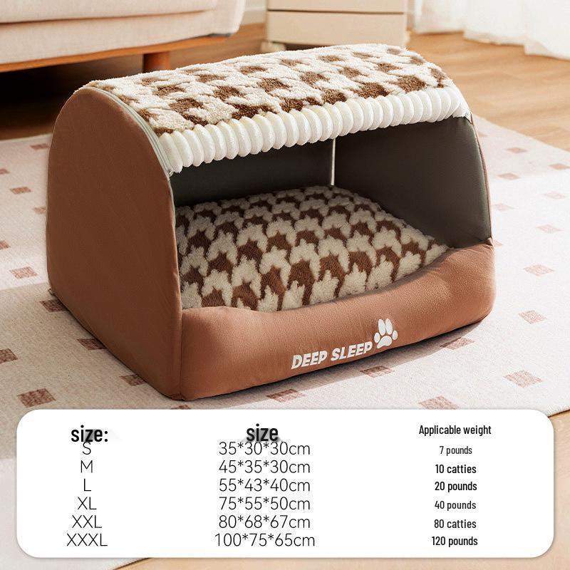 Autumn & Winter Deep Sleep Pet Bed for Large Dogs & Cats