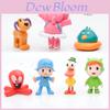 Adorabili 7 Pezzi Action Figures di Pocoyo Zinkia Miniature Perfette Per Decorazione Torta