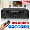 110V 220V 3000W Support FM USB SD Cards 7 Channel Bluetooth Audio Power Amplifier AV Amp Speaker with Remote Control